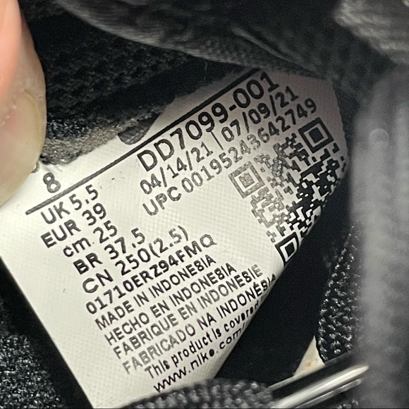 New Nike Dunk Low SE Primal Black (W) US Size 8W/6.5M DD7099-001 - Picture 8 of 9